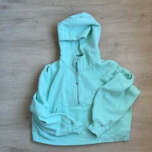 Lululemon Mint Green scuba Sweatshirt